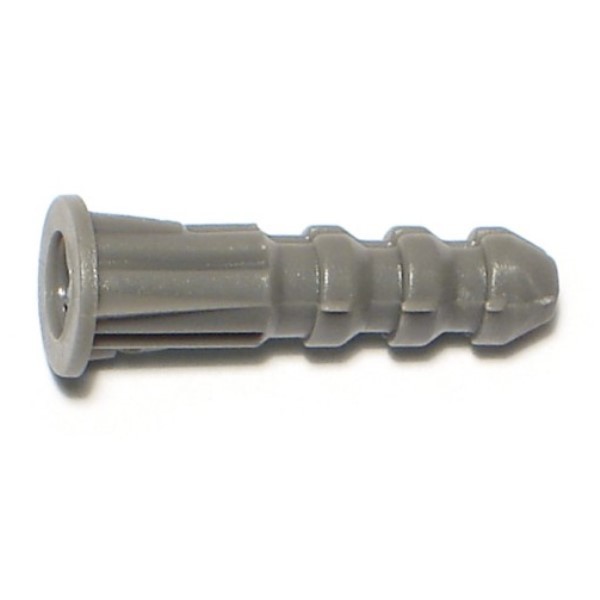 Midwest Fastener Screw Anchor, 1" L, Plastic, 100 PK 04296